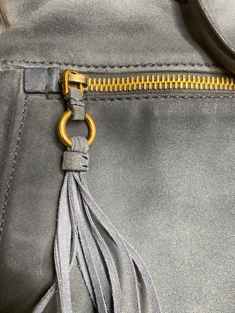 Miu Miu Suede Handbag with long strap - Picture 6 of 7
